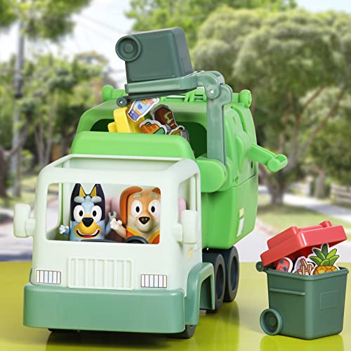 Bluey Garbage Truck 2.5" poseable Figures with Playset L3170