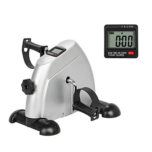 Silver Mini Cycle Exercise Bike with LCD Display I6048