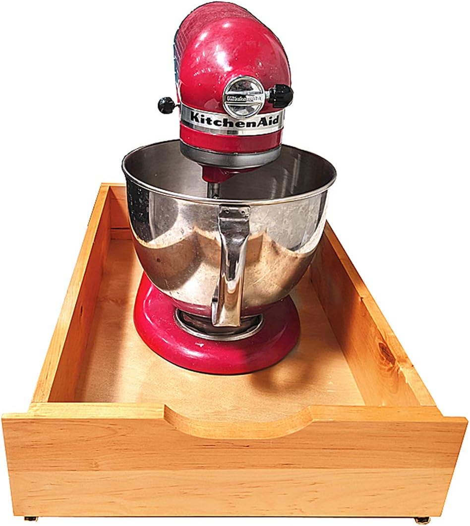 Soft Close Wooden Under Cabinet Pull Out Drawer Organizer (26 Inch) L4137