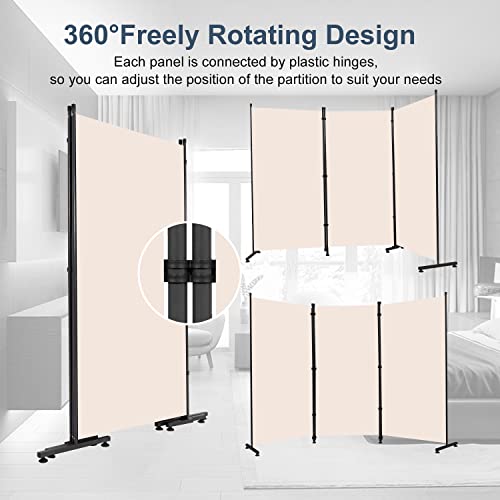 Black 3 Panel Fabric Room Divider M240950
