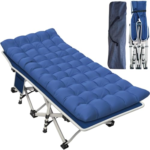 Folding Cot with Thick Pad Heavy Duty Oxford with Carry Bag I4210