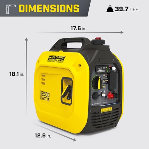 2500-Watt Ultralight Portable Inverter Generator B597529