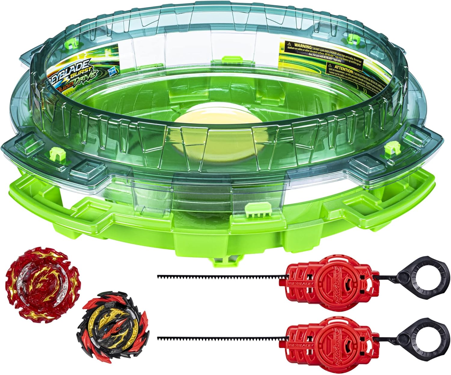 QuadDrive Interstellar Drop Battle Set, 2 Battling Tops and 2 Launchers K389