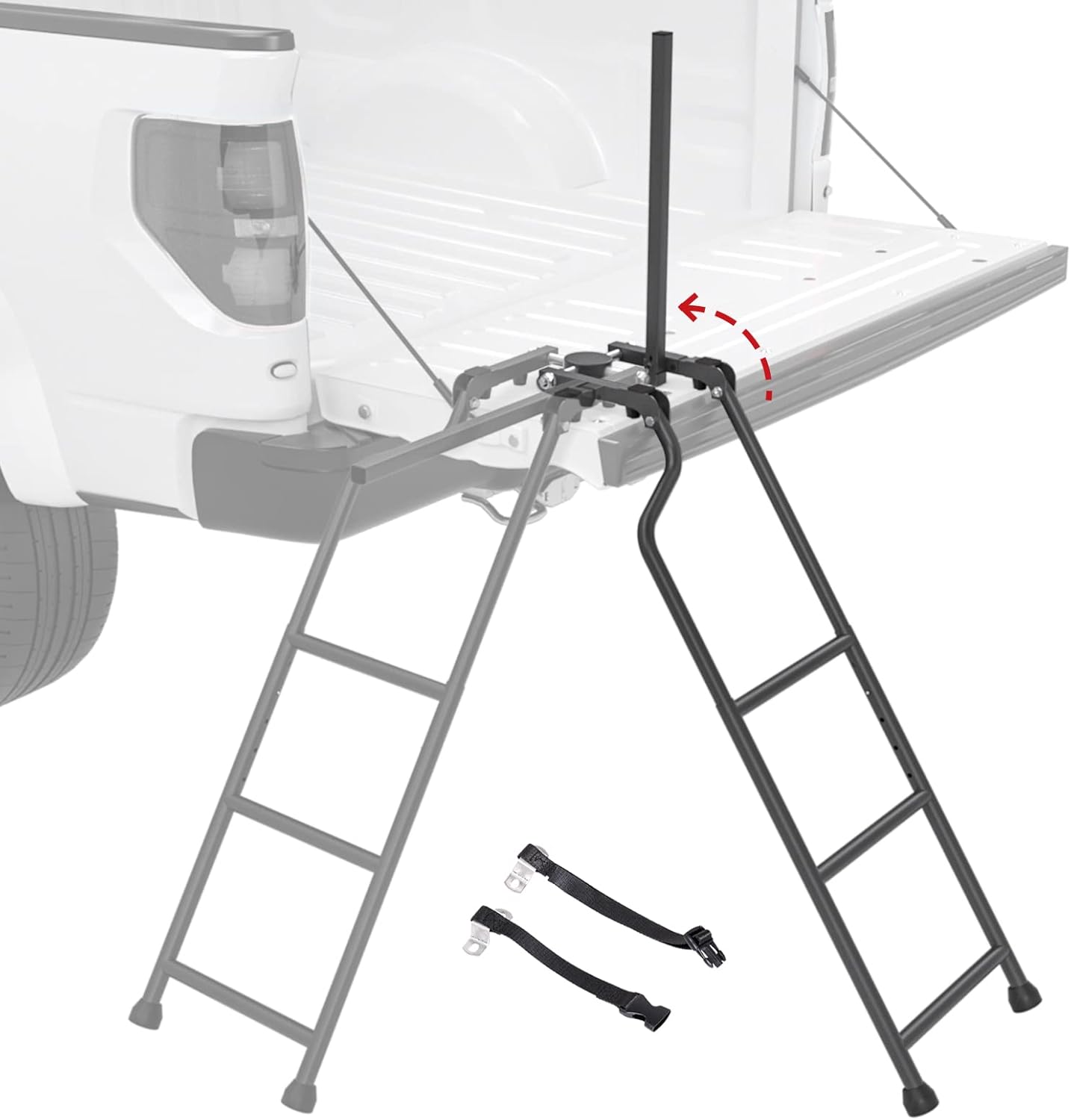 Foldable Steel Pickup Truck Tailgate Ladder J1626