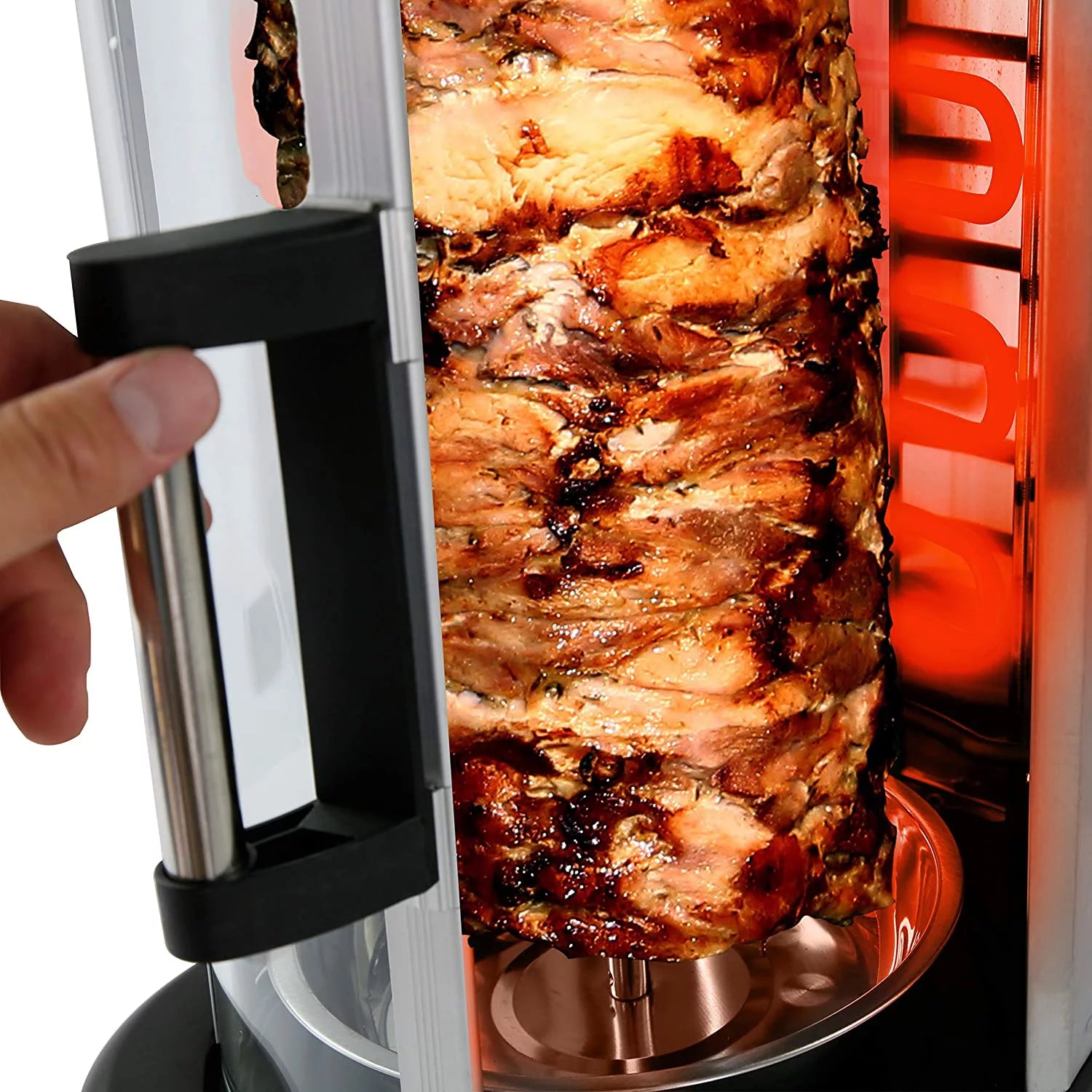 Countertop Vertical Rotating Oven with Heat Resistant Door F807