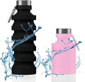 2 Pack Collapsible Silicone Water Bottle Q678
