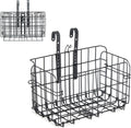 Black Steel Folding Front Bicycle Basket F112443