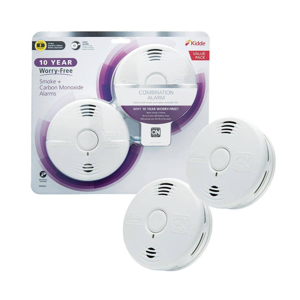 10 Year Sealed Battery Combination Smoke and Carbon Monoxide Detector (2-Pack) K25232