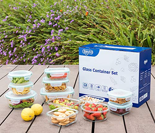 24 Piece Glass Food Storage Containers with Lids D970584
