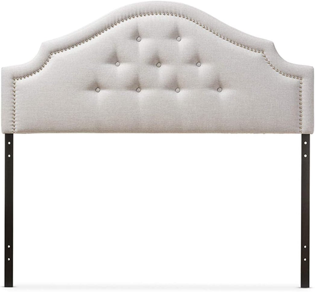 Grayish Beige Upholstered Full Headboard V849