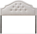 Grayish Beige Upholstered Full Headboard V849
