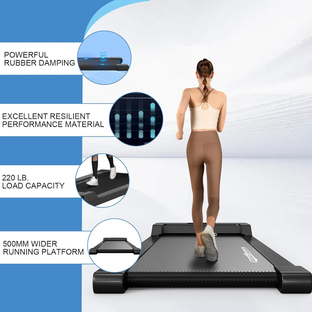 2.5HP Portable Under Desk Treadmill with Remote Control V745699