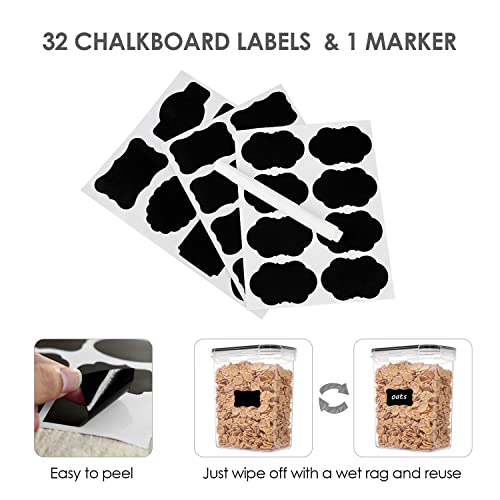32pcs Airtight Food Storage Containers Set, BPA Free Plastic D28988