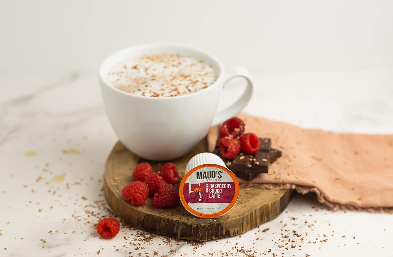 Raspberry Chocolate Flavored Coffee Pods, 24 ct, 100% Arabica Medium Roast Coffee H9768