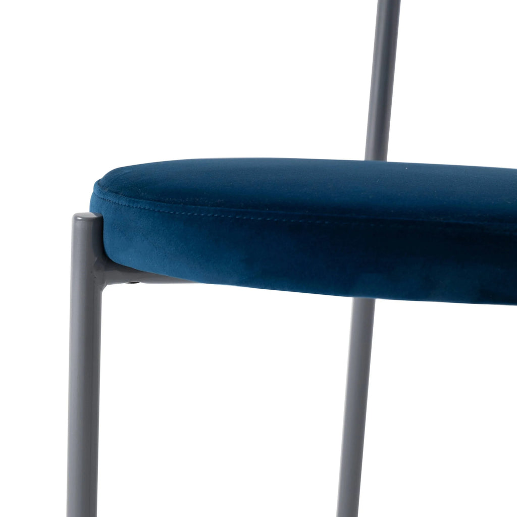 Navy Blue Velvet Dining Chair Set of 4 R44871