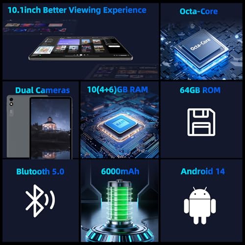 10 inch Octa Core Tablet with 1280x800 HD IPS Display N2490