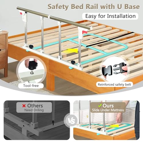 Collapsible Bedside Safety Rail for Bed K13109