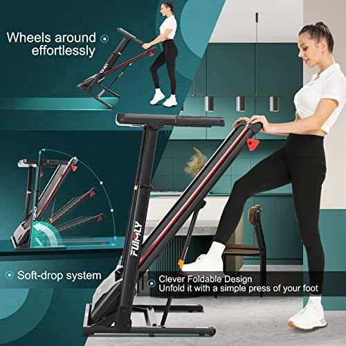 Folding Treadmill with Desk & Adjustable Height, 300 lb Capacity S252232