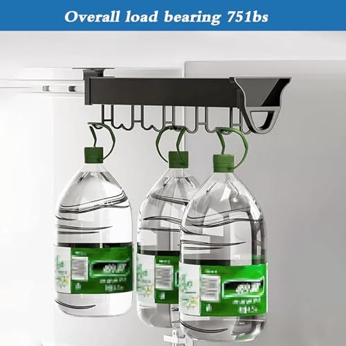 Pull Out Broom Storage Cabinet with Adjustable Hooks C6756