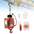 880LBS 110V Electric Hoist Winch with Remote Control X657298