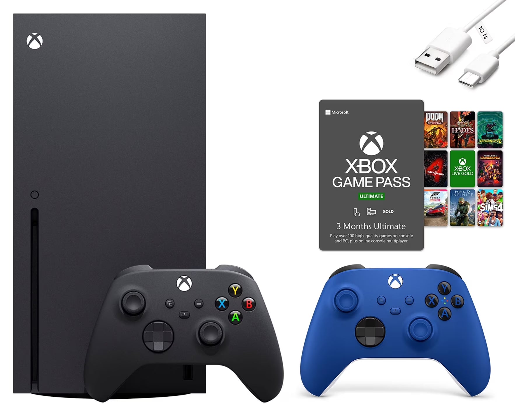 Xbox Series X Bundle with Two Wireless Controllers R32919