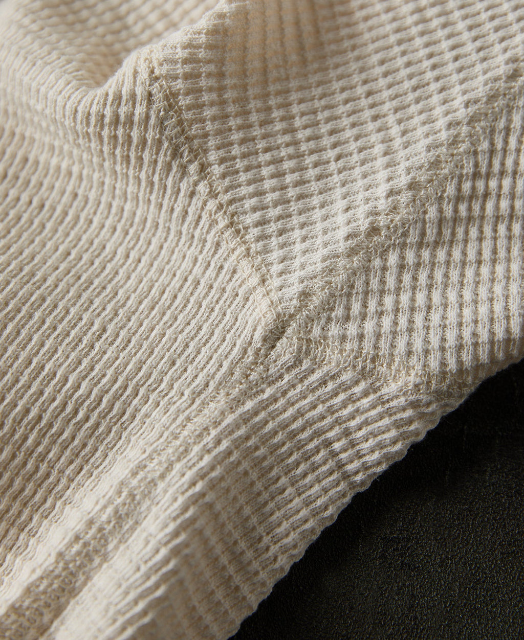 Honeycomb Waffle Knit T-Shirt