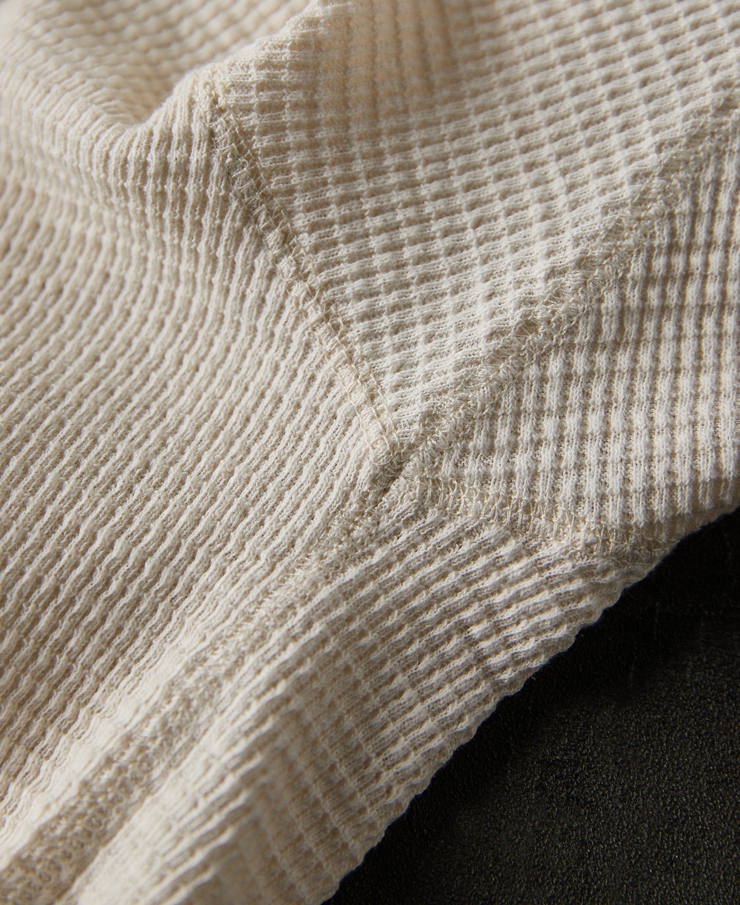 Honeycomb Waffle Knit T-Shirt