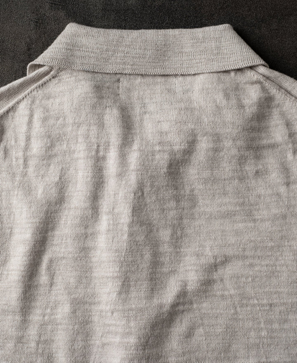 Lightweight Slub Cotton Knit Polo