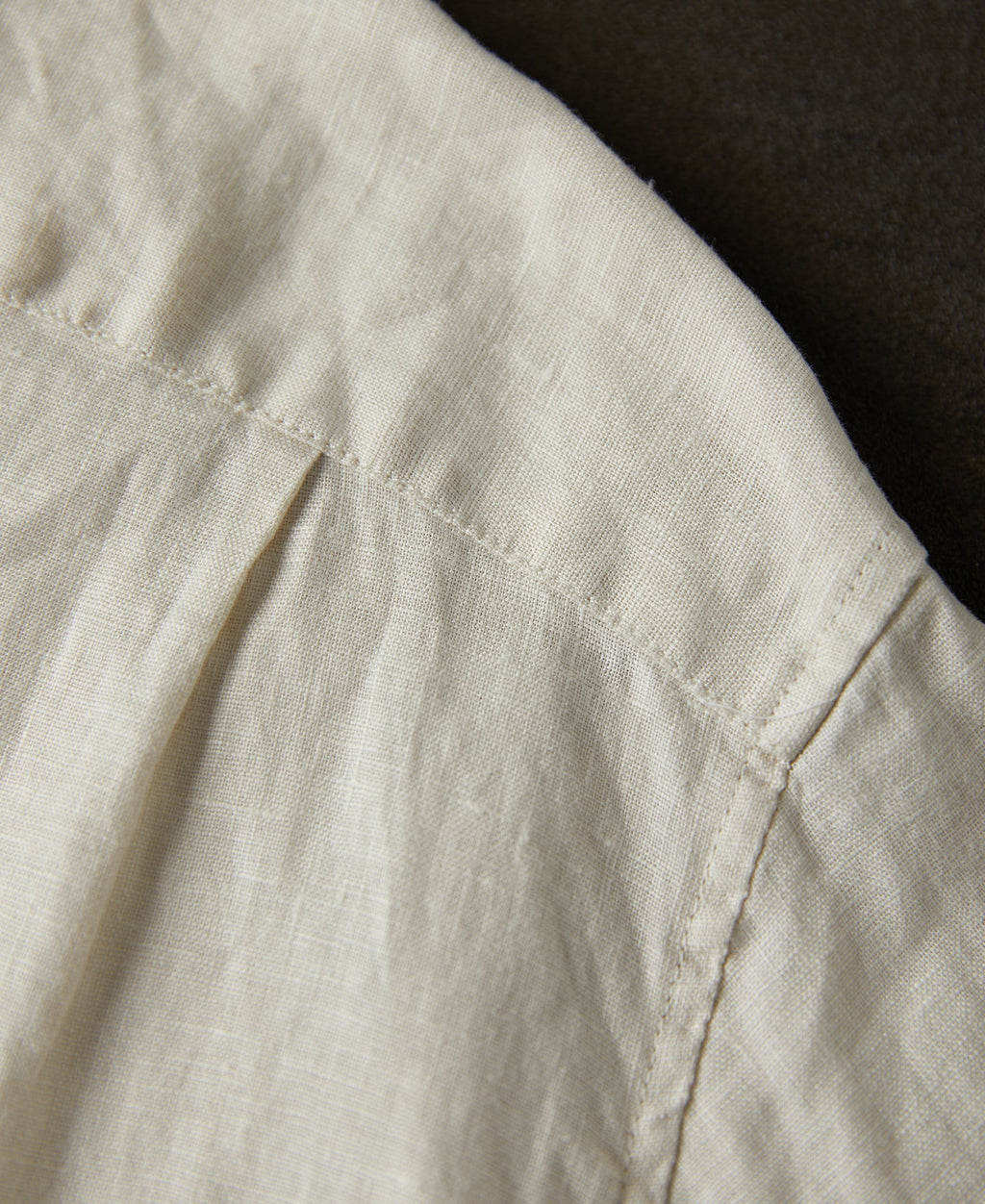 1950s Italian Collar Linen Shirt
