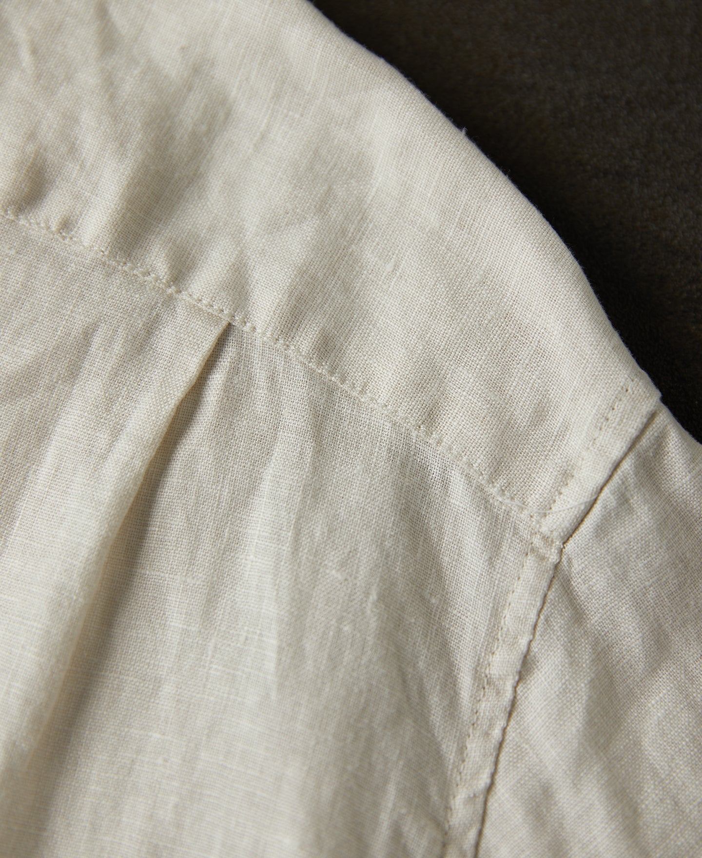 1950s Italian Collar Linen Shirt