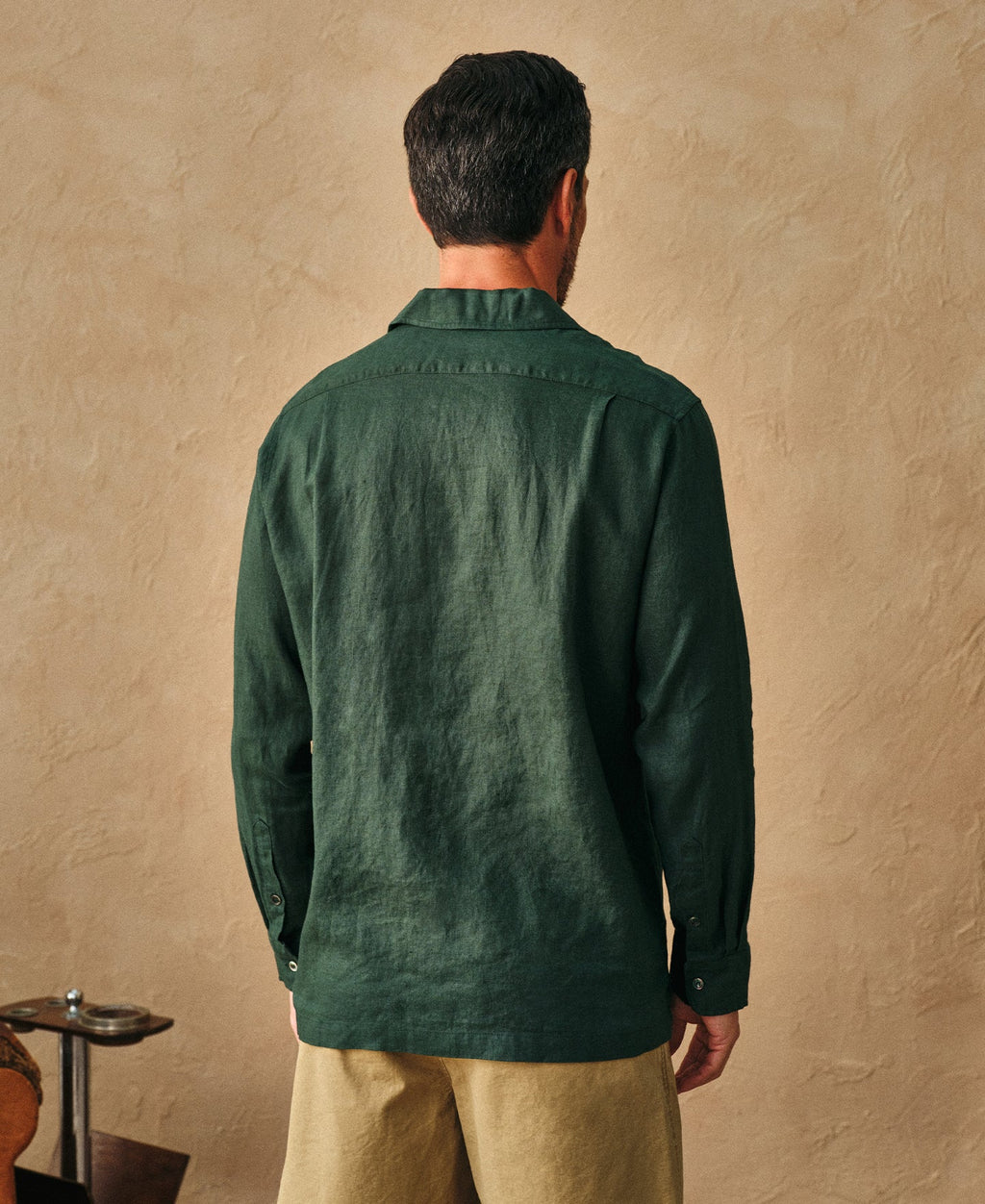 1950s Italian Collar Linen Shirt