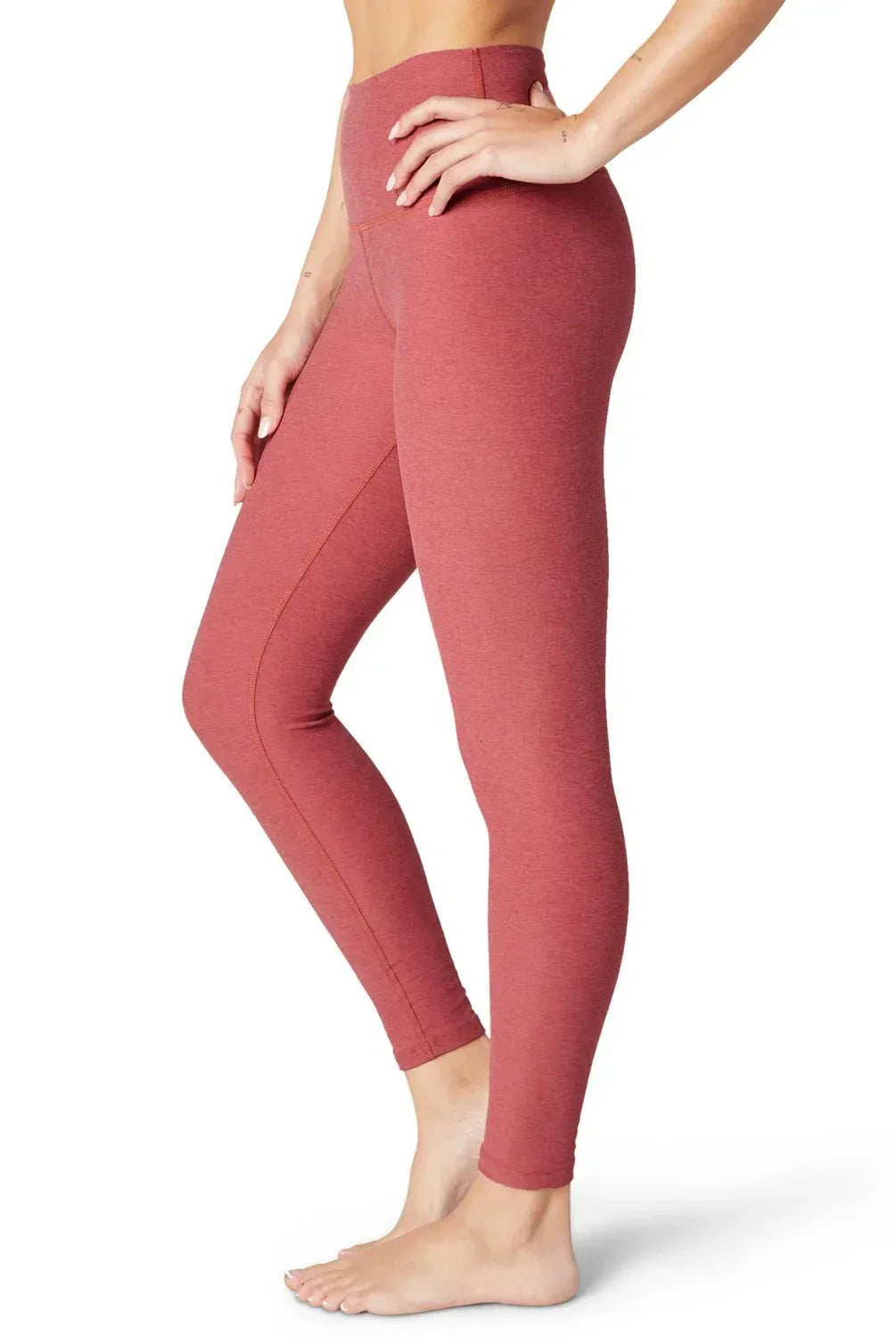 Caught in the Midi Leggings - Scarlet | Buttery Soft Spacedye Fabric