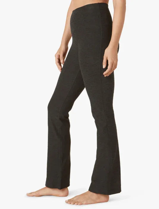 Sleek High Waisted Pants with Stretch & Support for Everyday Wear - Black