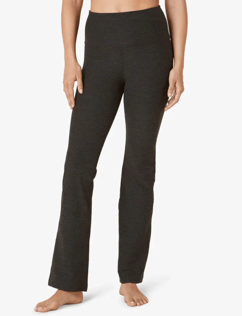 Sleek High Waisted Pants with Stretch & Support for Everyday Wear - Black