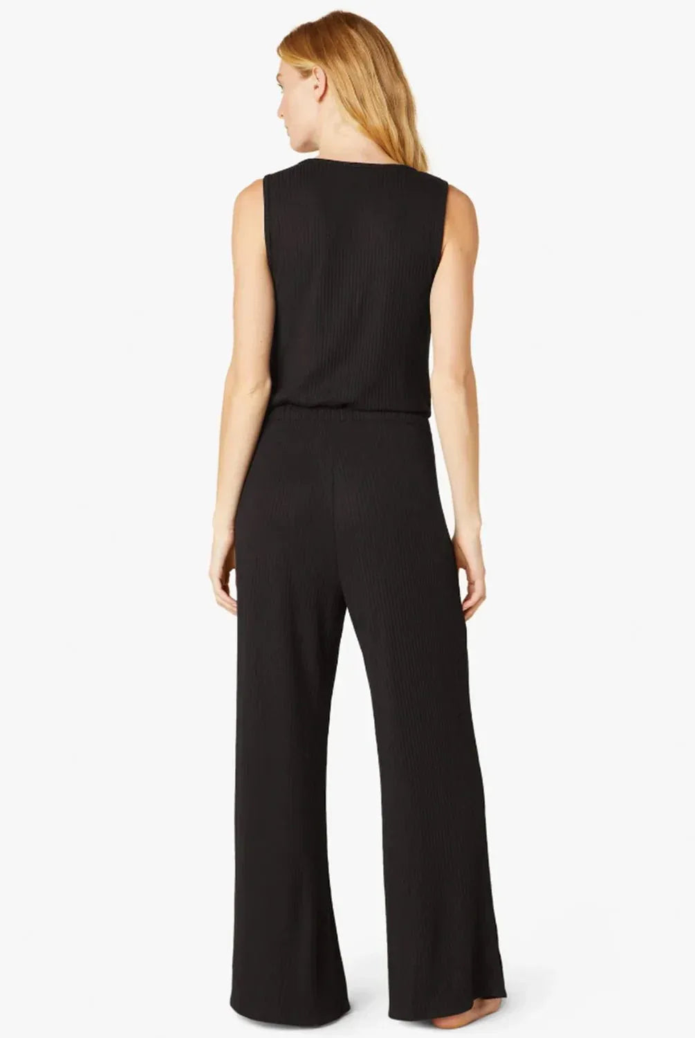 Jetsetter Jumpsuit - Black | V-Neck Onesie