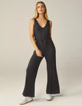Jetsetter Jumpsuit - Black | V-Neck Onesie