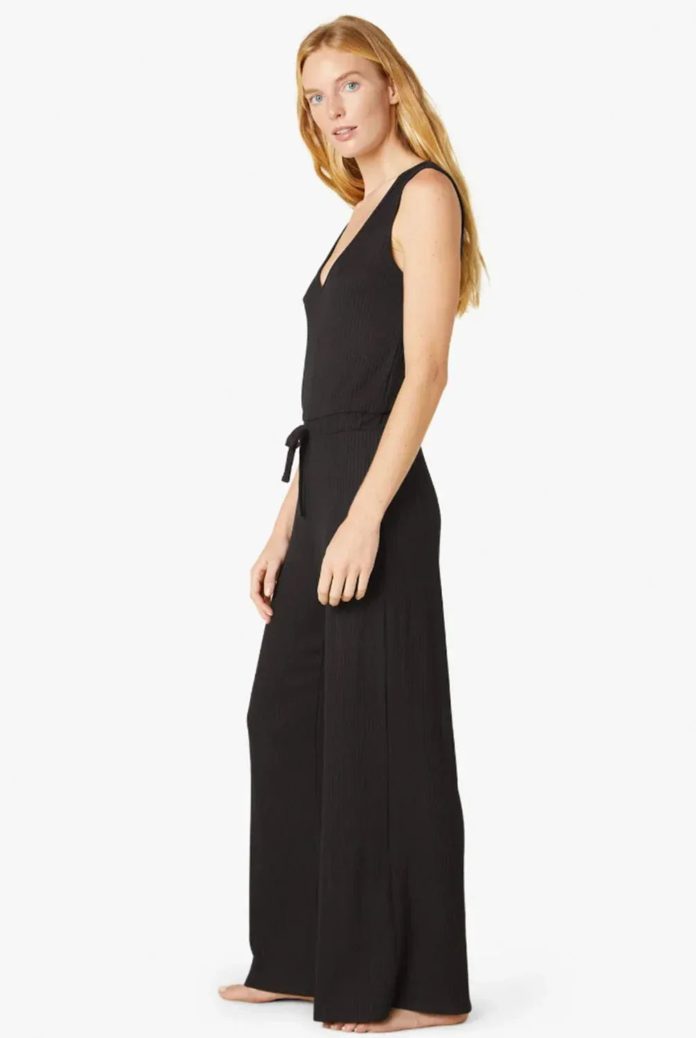 Jetsetter Jumpsuit - Black | V-Neck Onesie