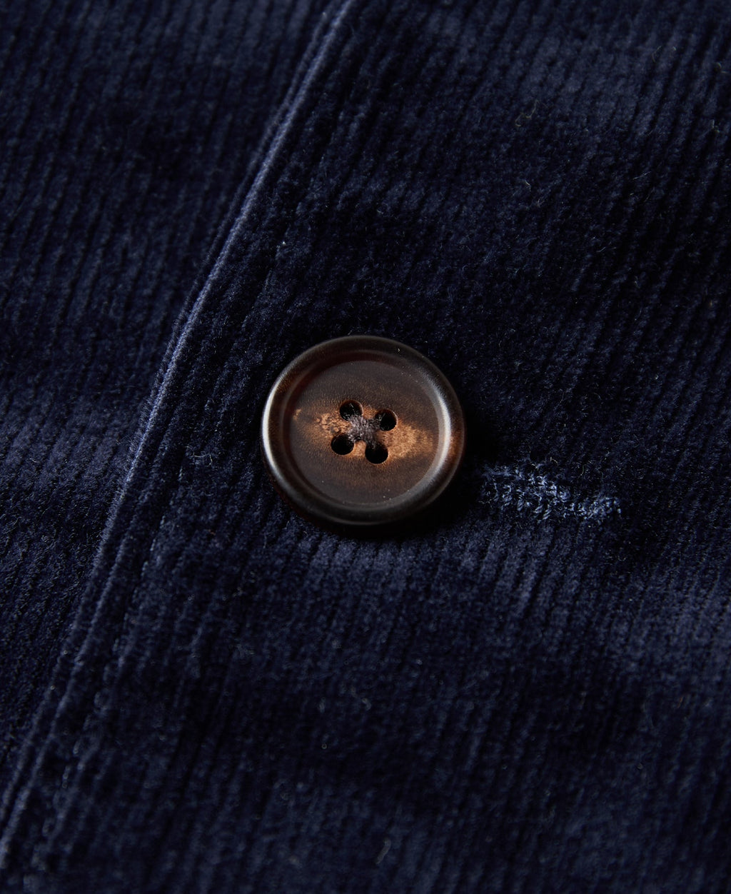1940s French Indigo Corduroy Chore Coat
