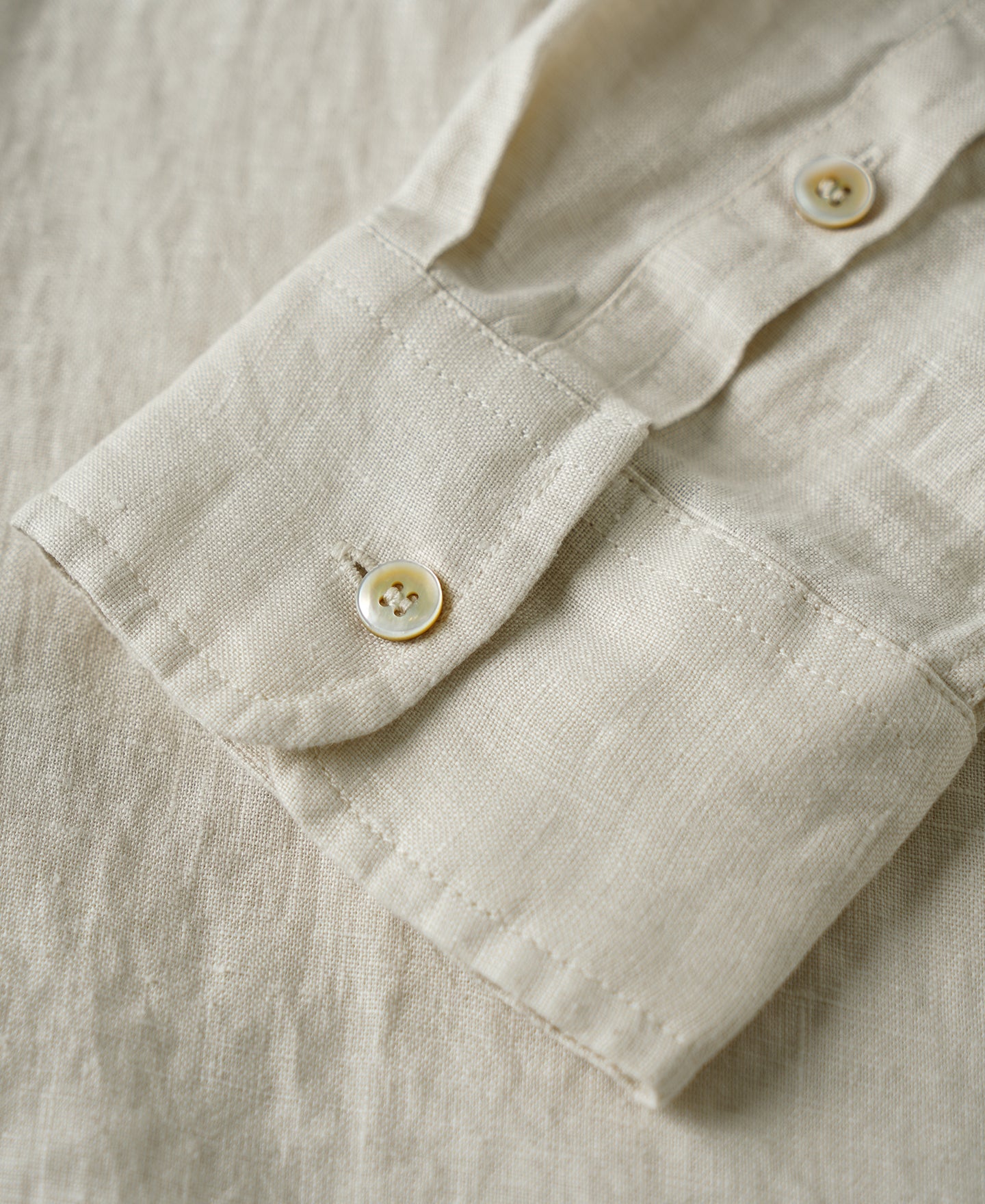 1950s Italian Collar Linen Shirt