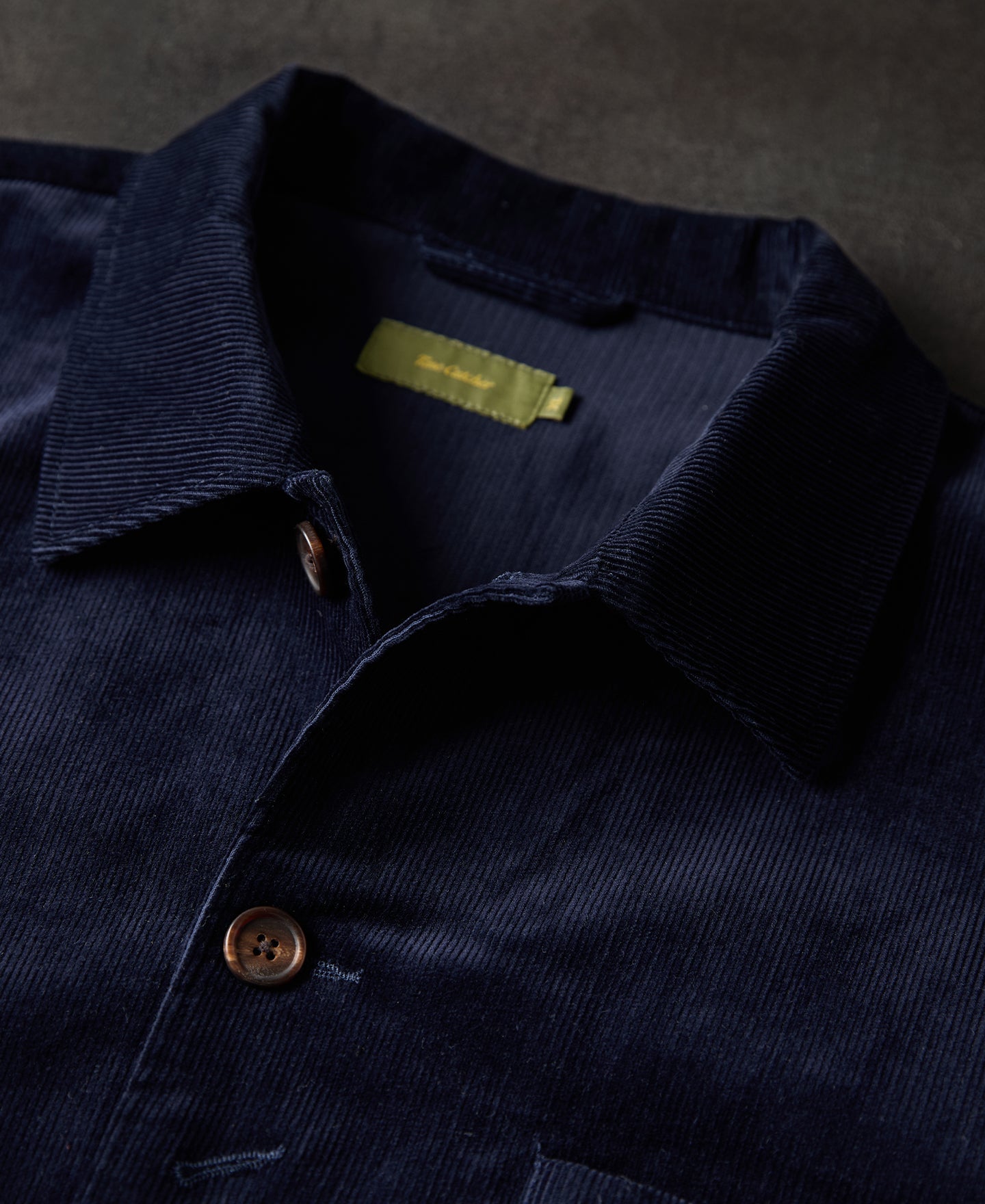 1940s French Indigo Corduroy Chore Coat
