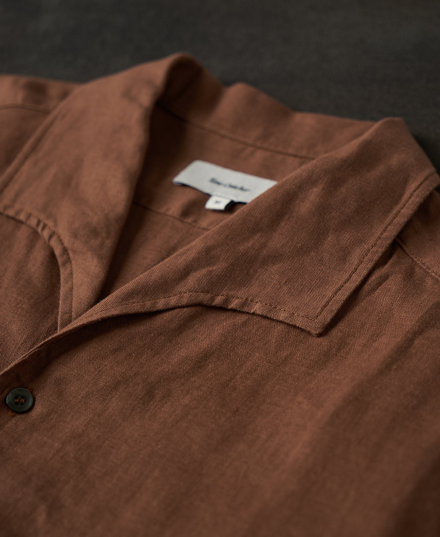 1950s Italian Collar Linen Shirt