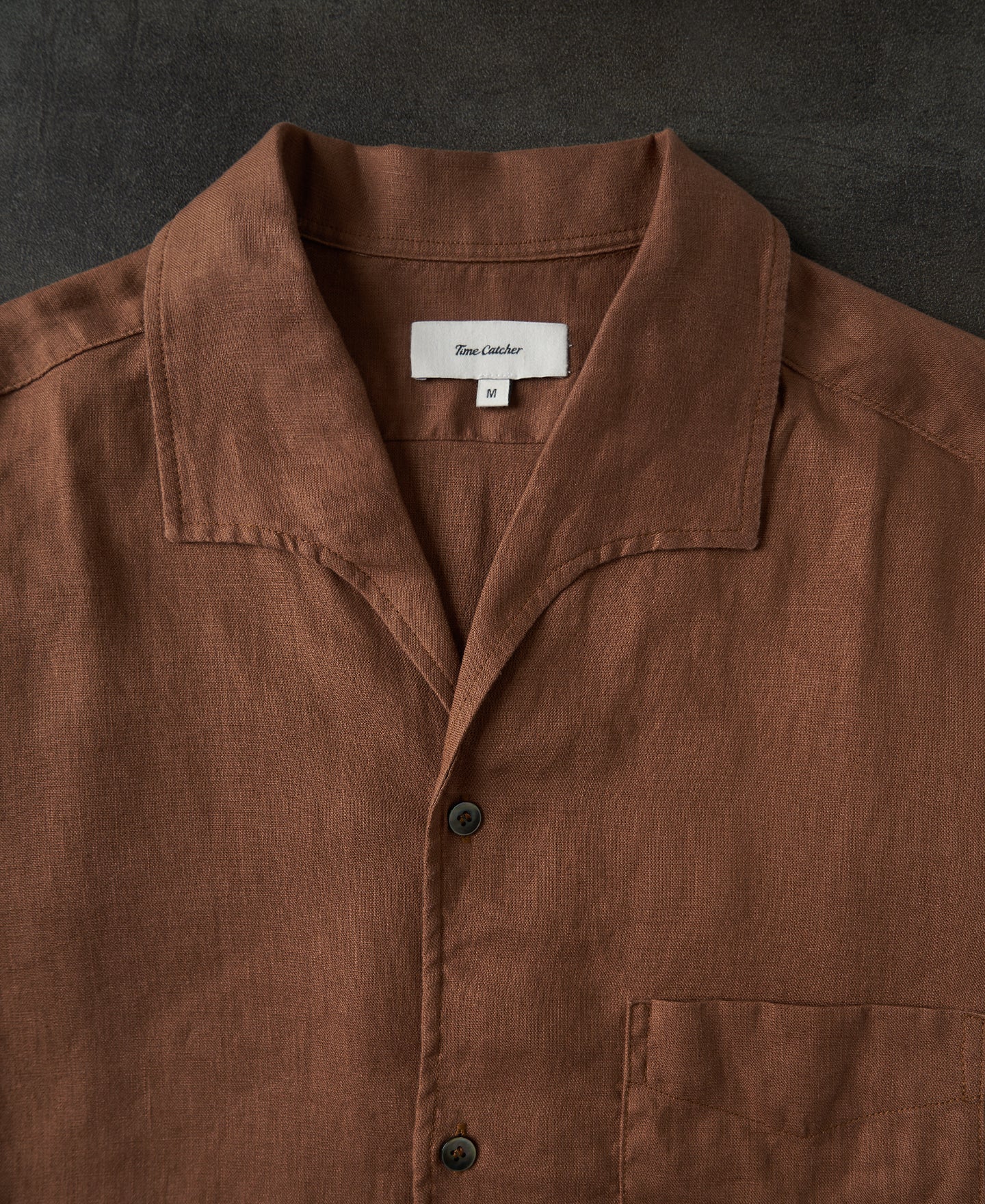 1950s Italian Collar Linen Shirt