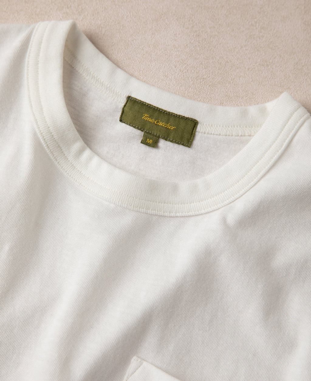 Classic Fit Loopwheel Slub Cotton Pocket T-Shirt