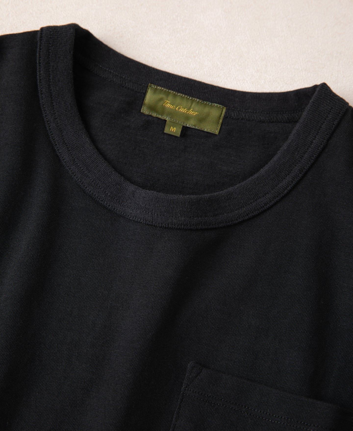 Classic Fit Loopwheel Slub Cotton Pocket T-Shirt
