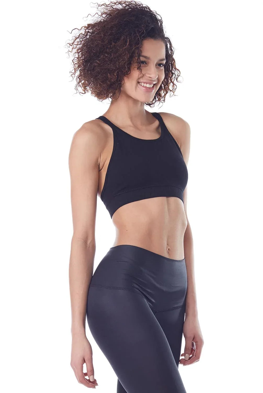 Stylish and Supportive Cross Back Bra – Yoga and Workout Essential - Black