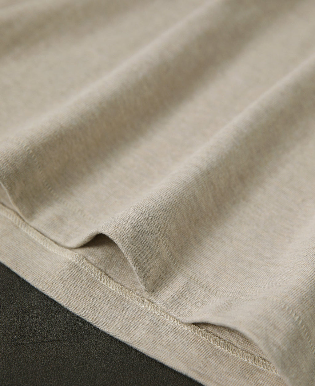 Loopwheel Long Sleeve Cotton T-Shirt