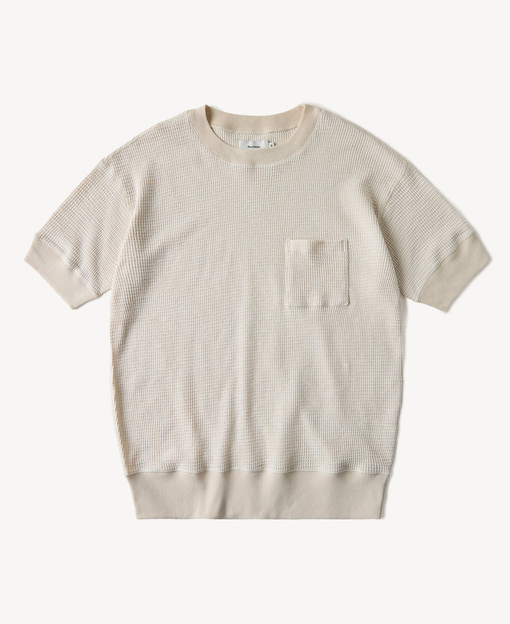 Honeycomb Waffle Knit T-Shirt