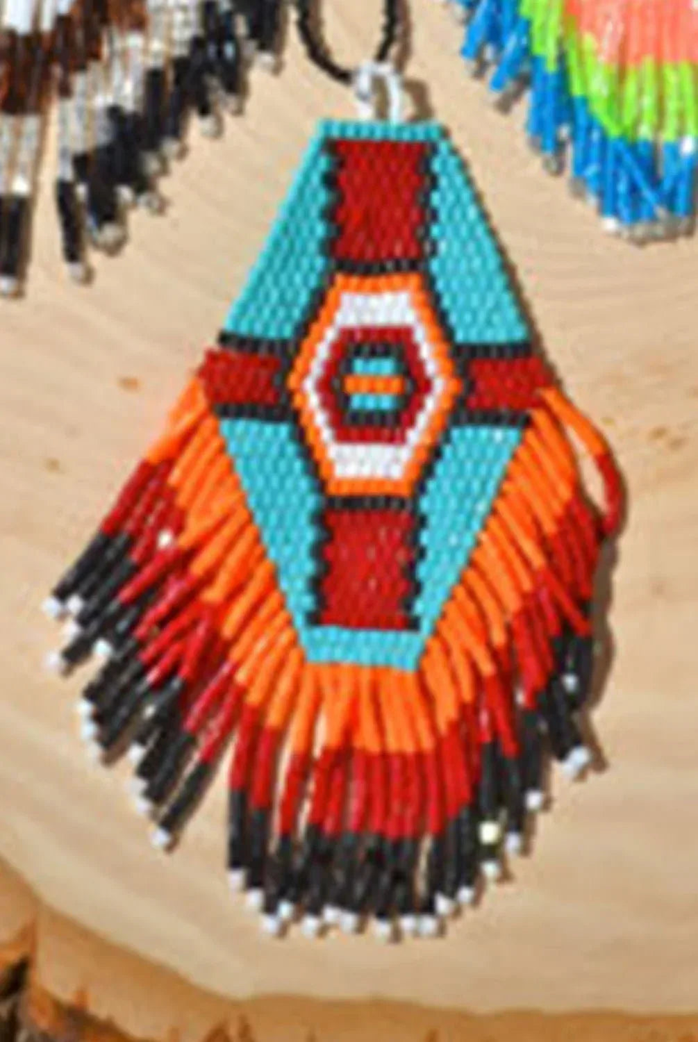 Jelly Wax Fringe Handmade Beaded Necklace