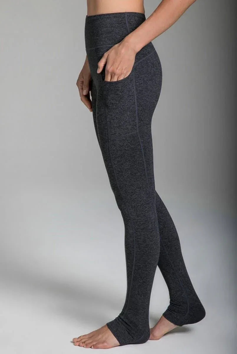 Full Length Pocket Yoga Leggings - Charcoal