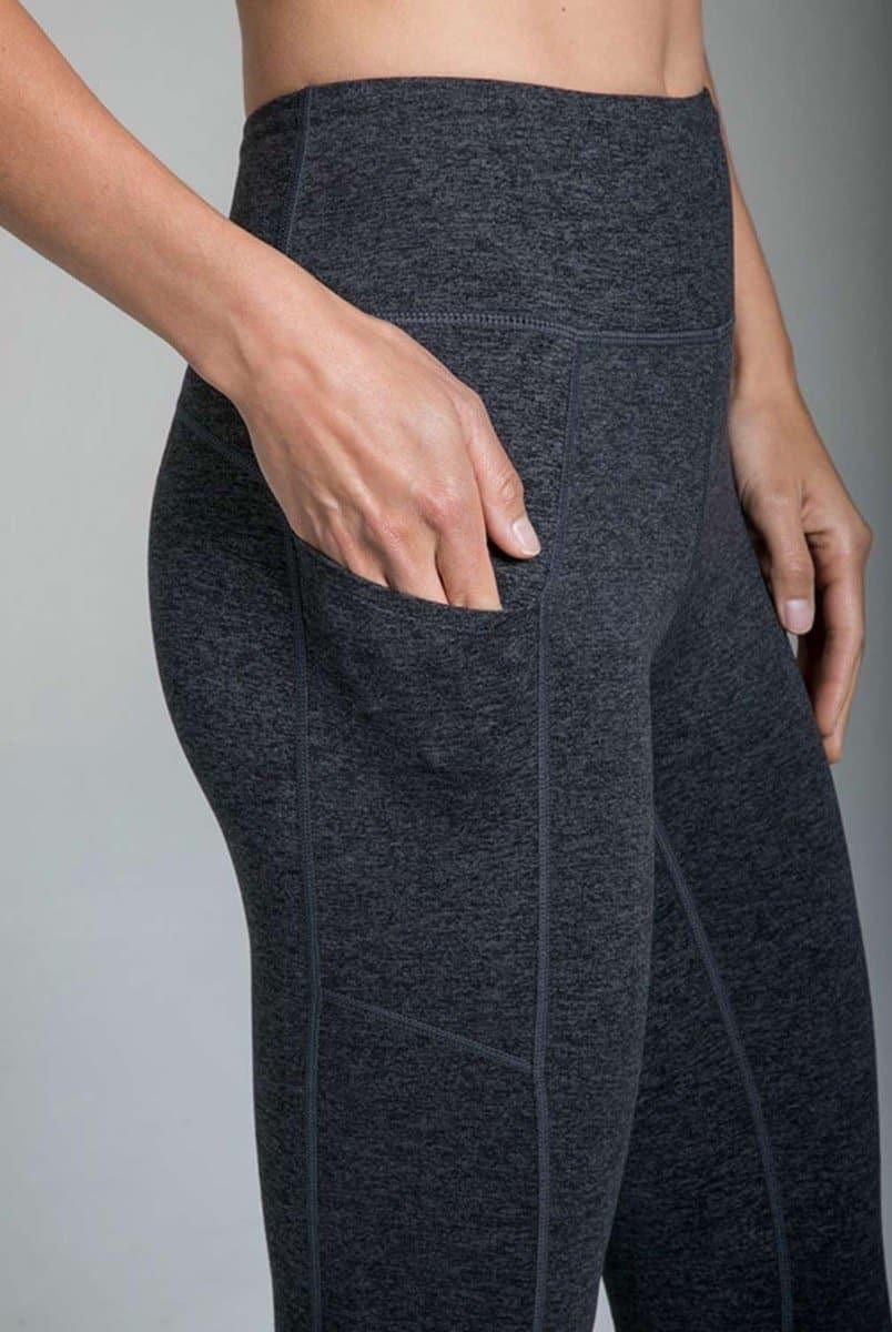 Full Length Pocket Yoga Leggings - Charcoal